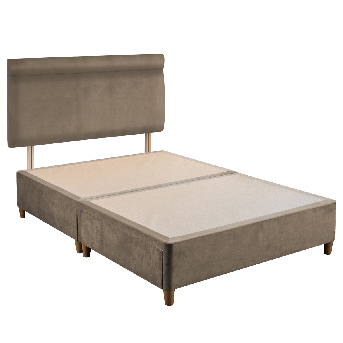 Stone Wentworth Upholstered Headboard & Divan Base