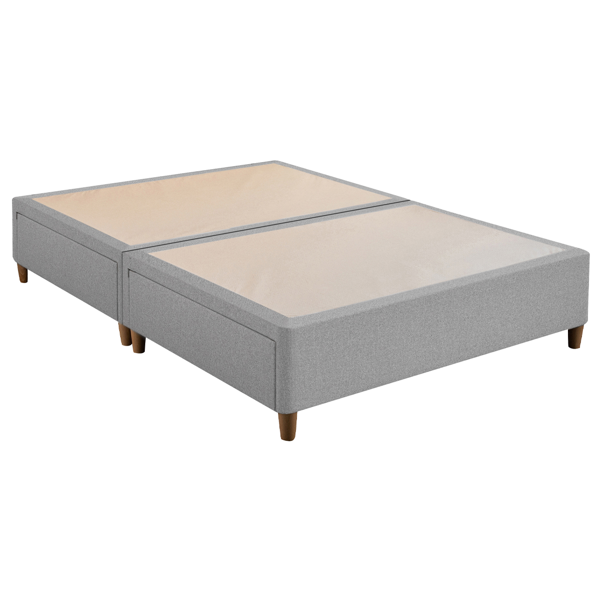 Sliver Upholstered 4 Drawer Divan Base
