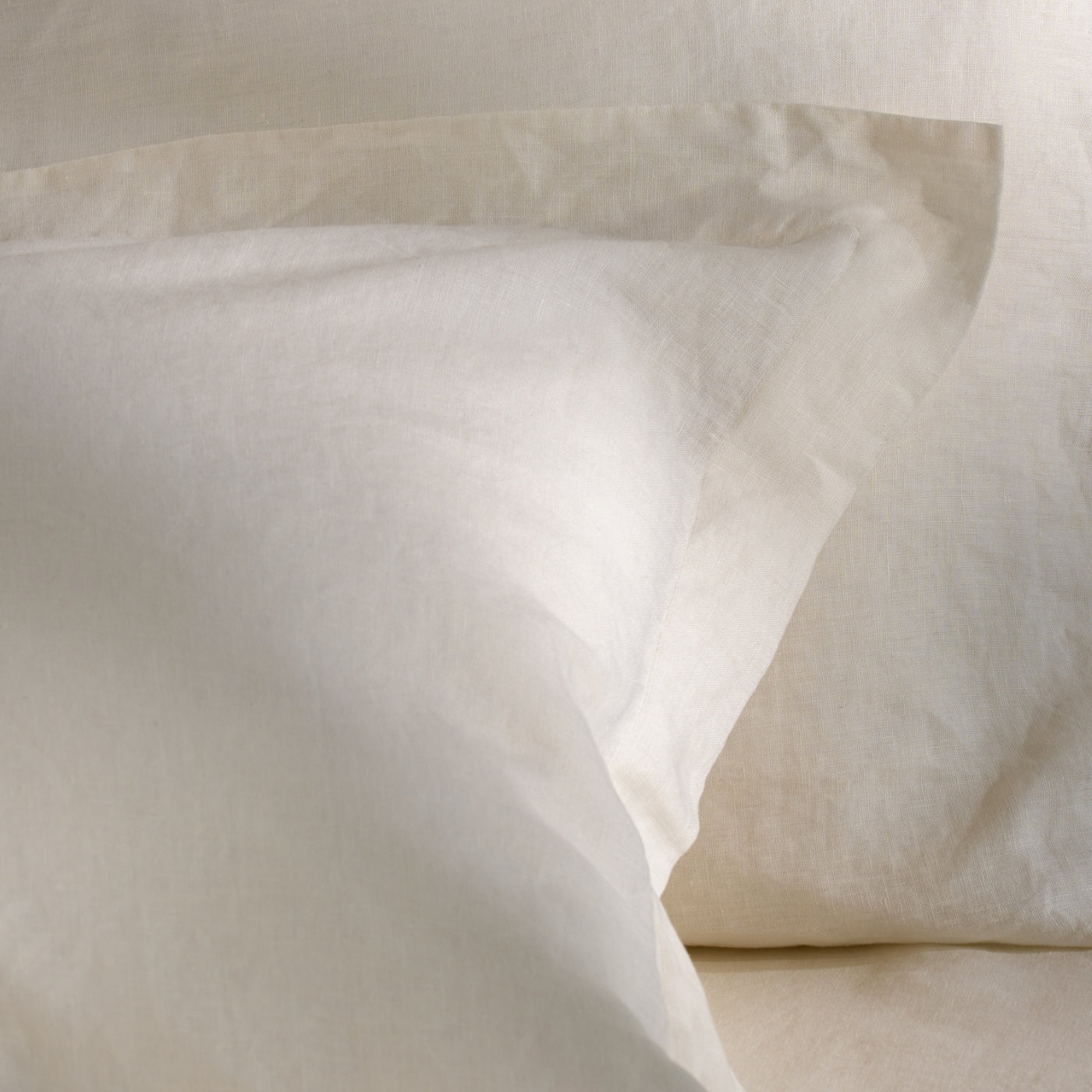 Chalky White French Linen Pillowcases