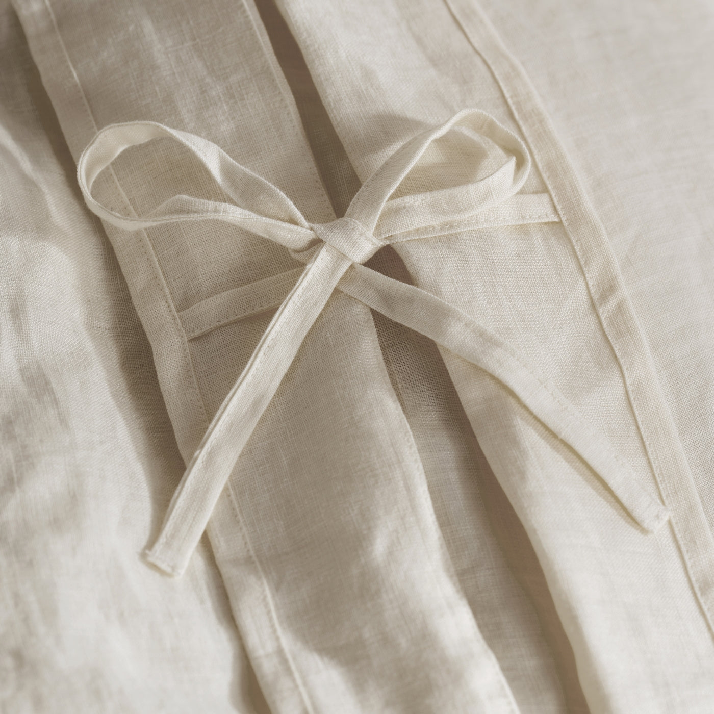 Chalky White French Linen Duvet Cover