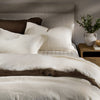 Chalky White French Linen Bed Set