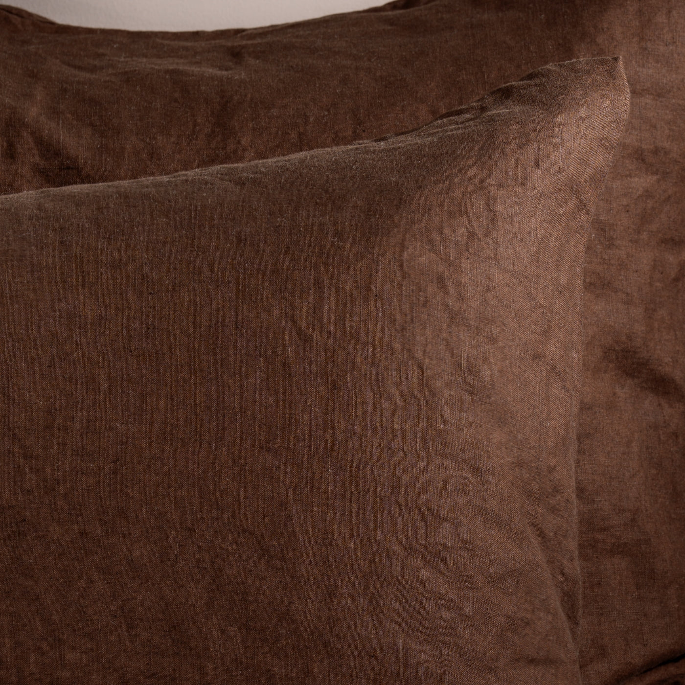 Chocolate French Linen Bed Set