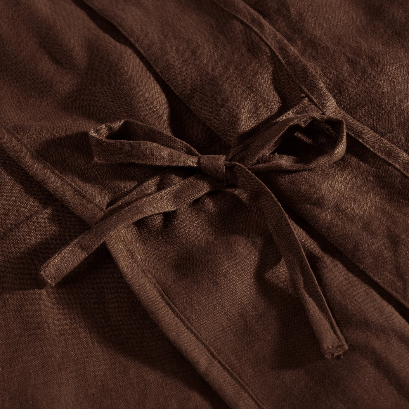 Chocolate French Linen Bed Set