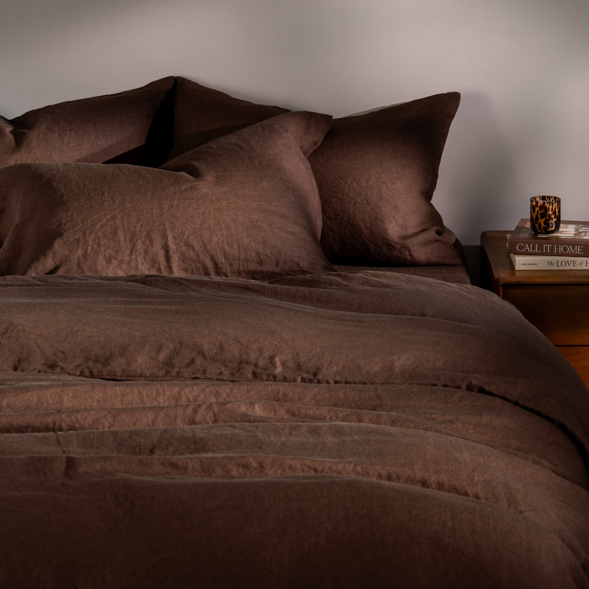 Chocolate French Linen Pillowcases