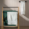 Dark Emerald Egyptian Cotton Towel Bale detail view 2 | Soak and Sleep