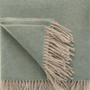 Duck Egg Wool With Cashmere Throw styled in a bedroom | Soak and Sleep