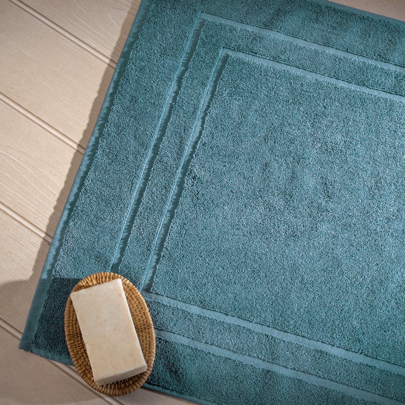 Teal Egyptian Cotton Bath Mat