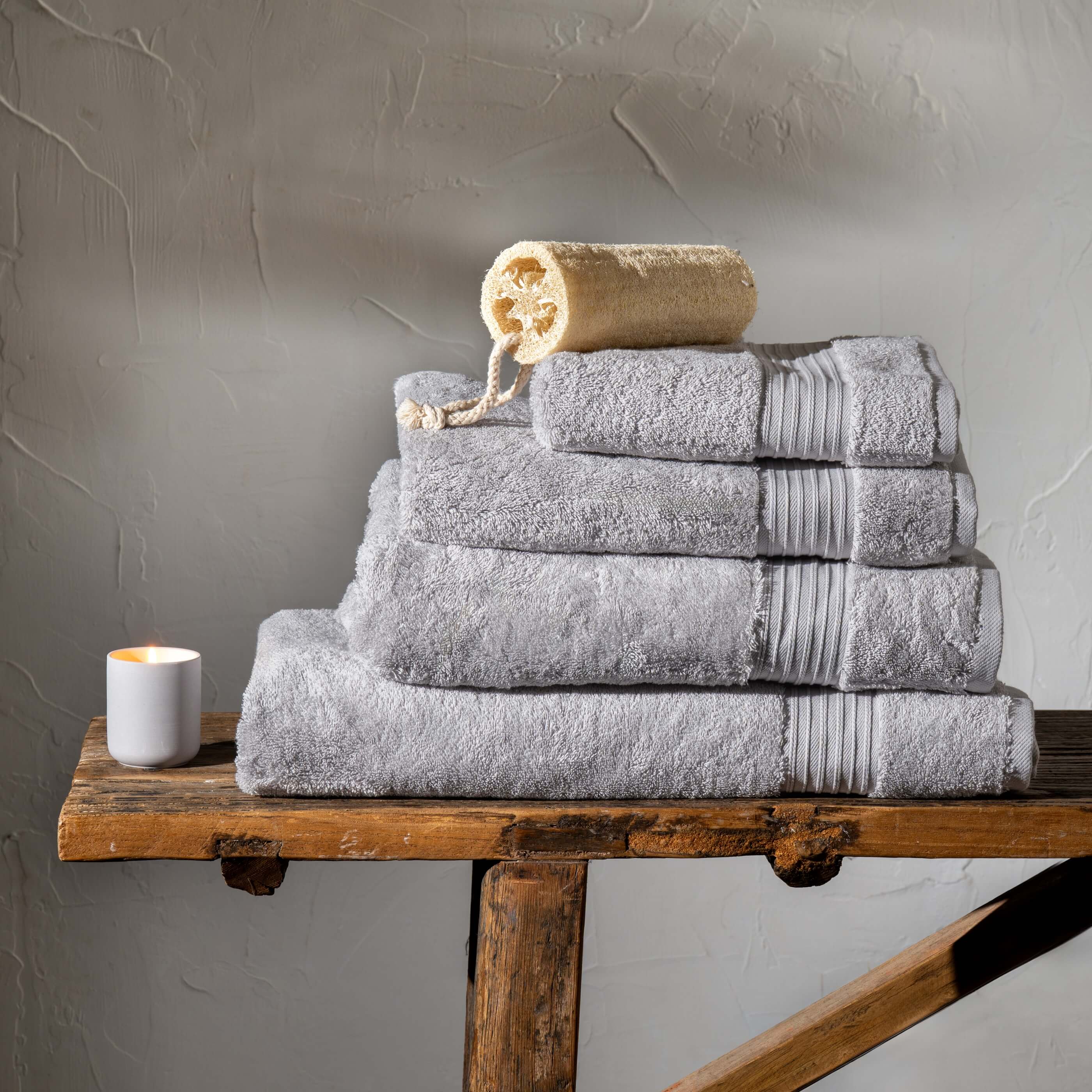 Light Grey Egyptian Cotton Bath Sheet