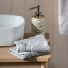 Light Grey Egyptian Cotton Face Cloth close-up detail | Soak and Sleep