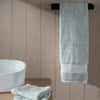 Mineral Blue Egyptian Cotton Towels close-up detail 2 | Soak and Sleep