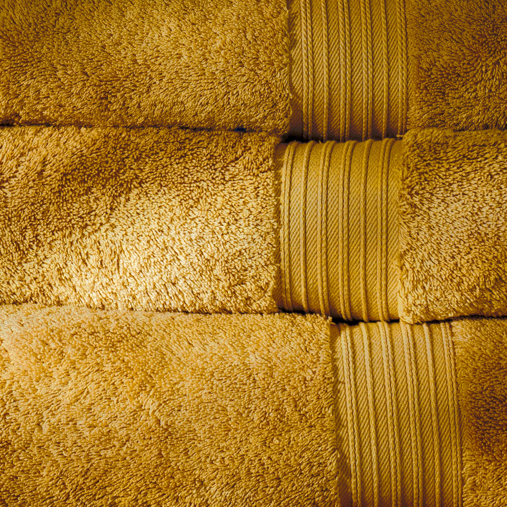 Mustard Yellow Luxury Egyptian Cotton Hand Towel | Soak&Sleep
