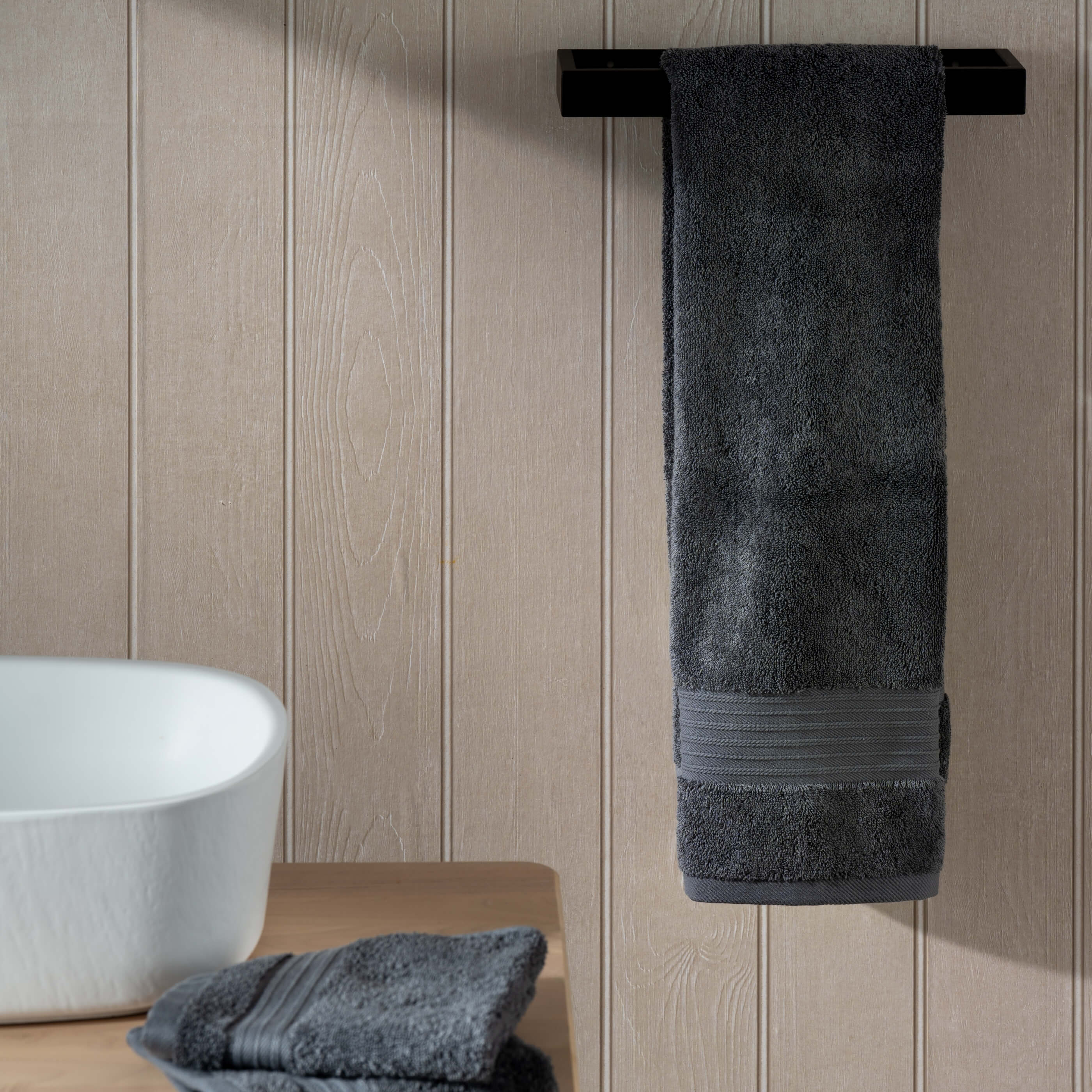 Mid Grey Egyptian Cotton Hand Towel