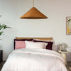 Blush Pink French Linen 40cm Deep Fitted Sheets in a styled bedroom 1 | Soak and Sleep