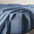 Denim Blue French Linen Flat Sheet