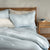 Mineral Blue French Linen Bed Sets