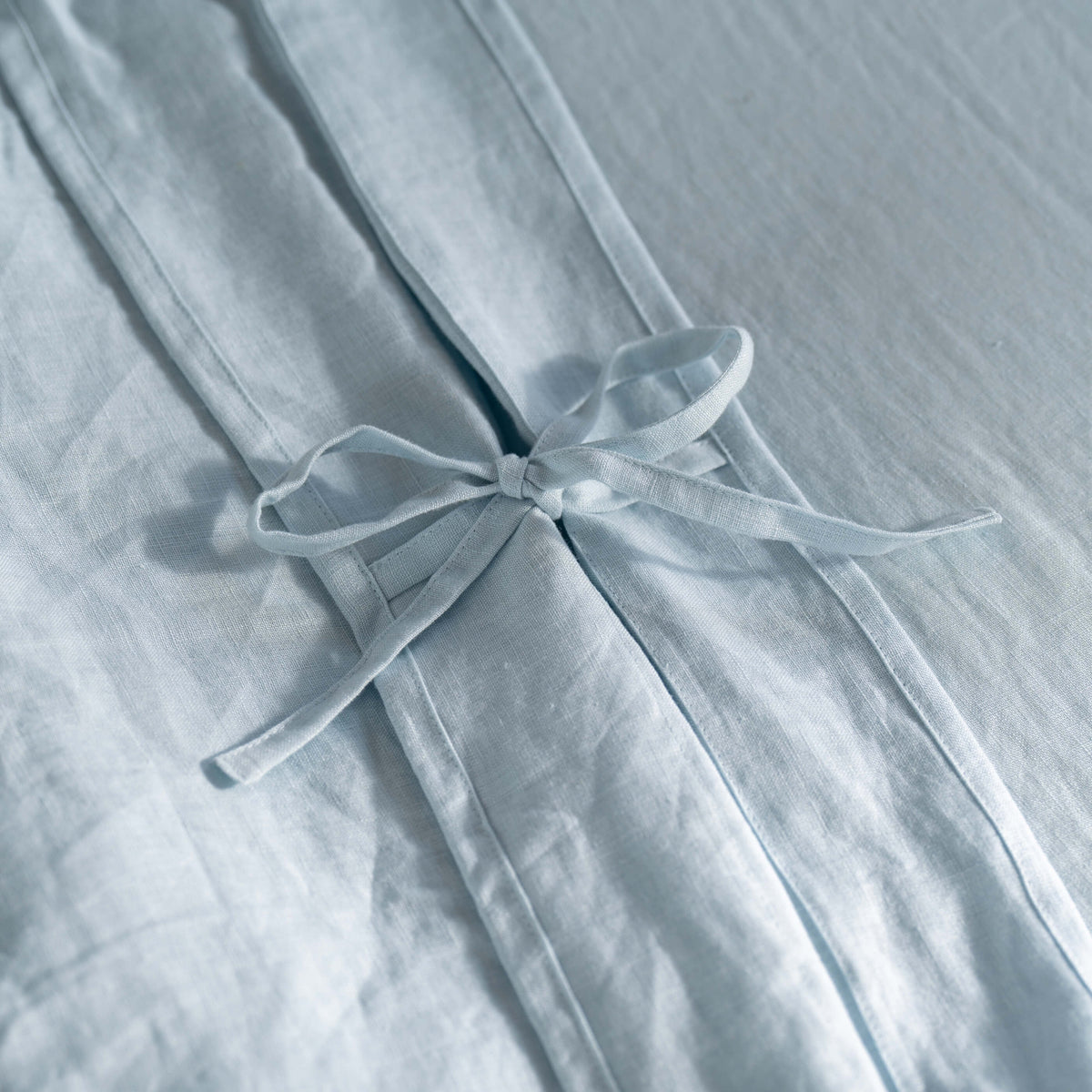 Mineral Blue French Linen Bedding And Bed Sheets | Soak&Sleep