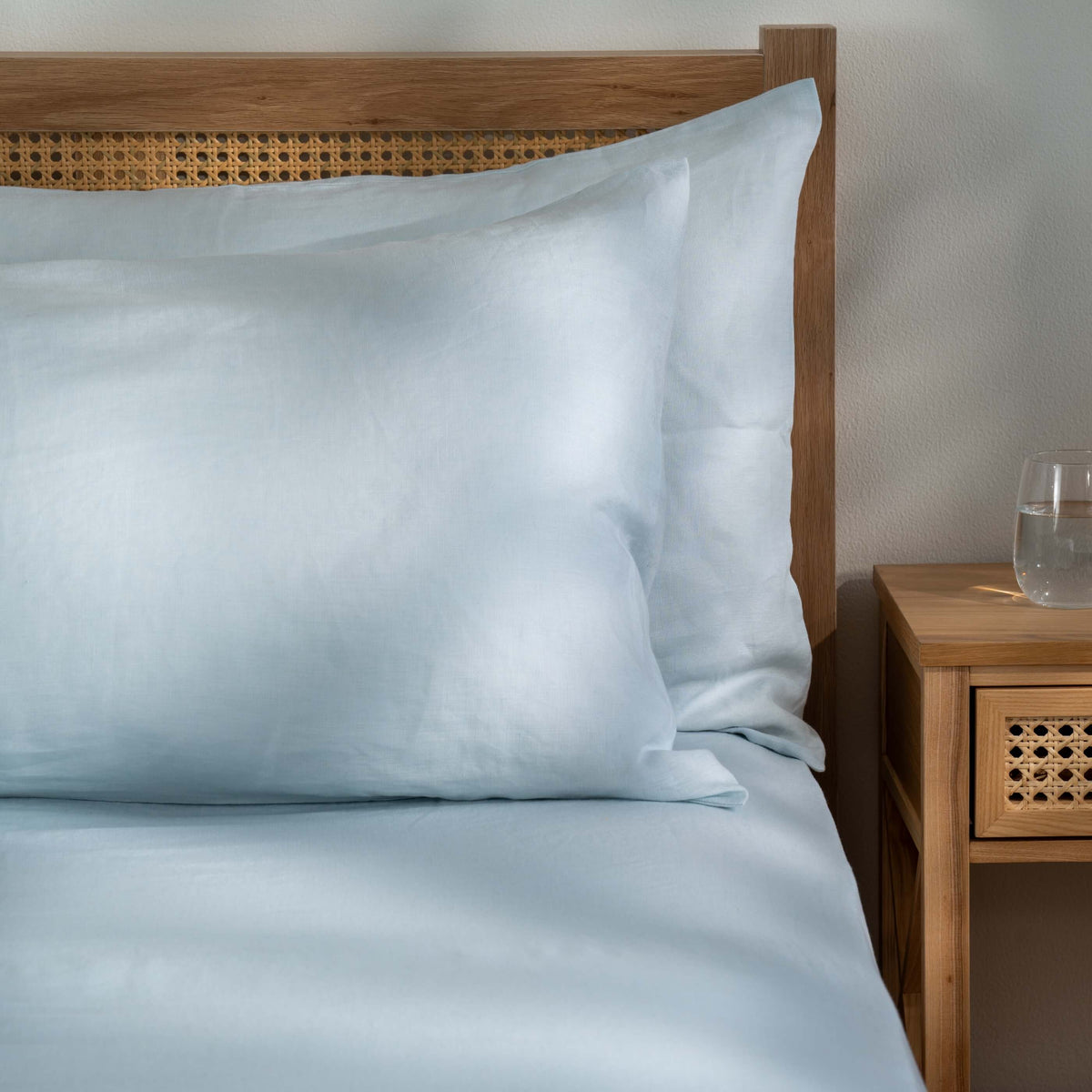 Mineral Blue French Linen Pillowcase