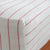 White/Fuchsia Pinstripe Linen Cotton 30cm Standard Fitted Sheets