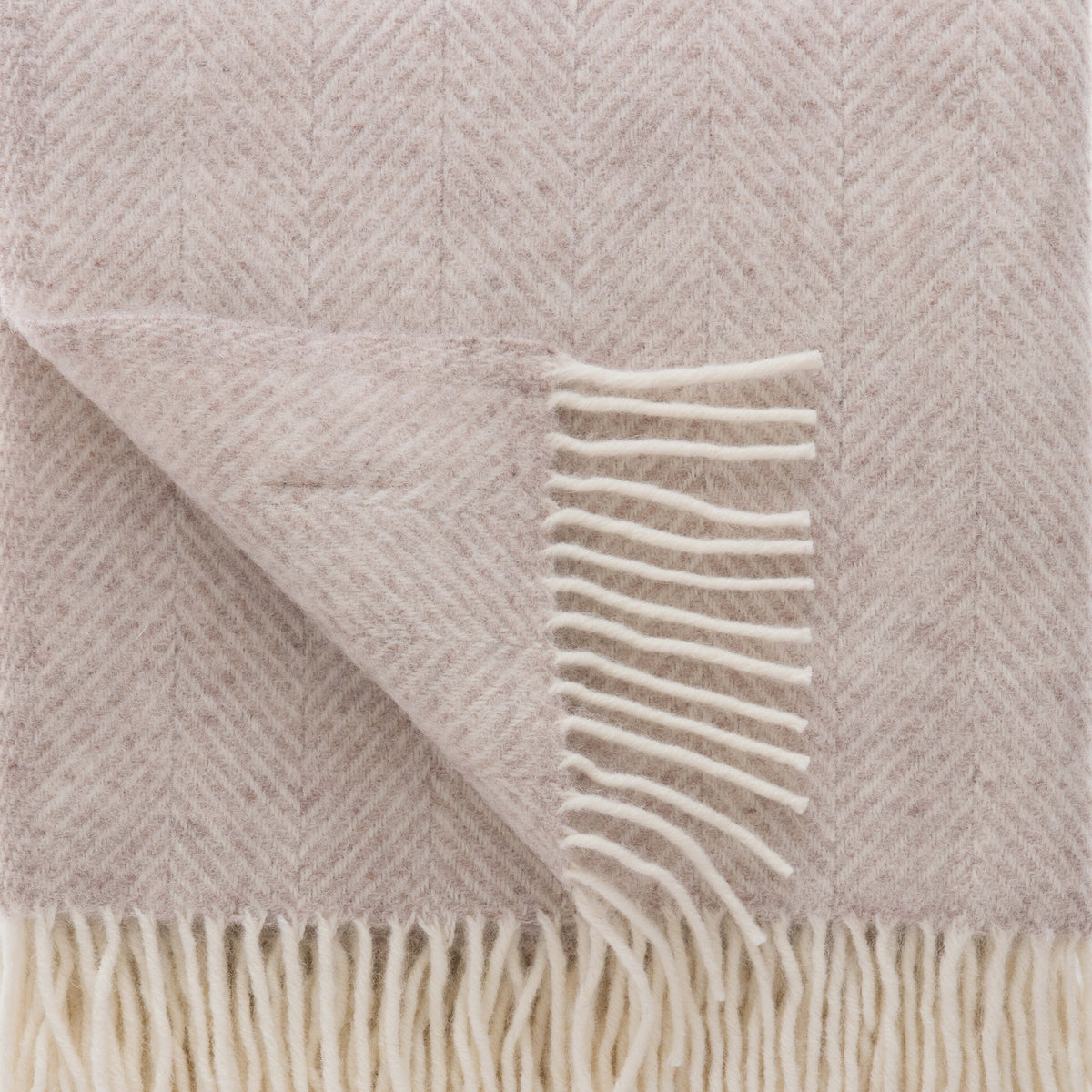Hazel Herringbone Pure Wool Throw