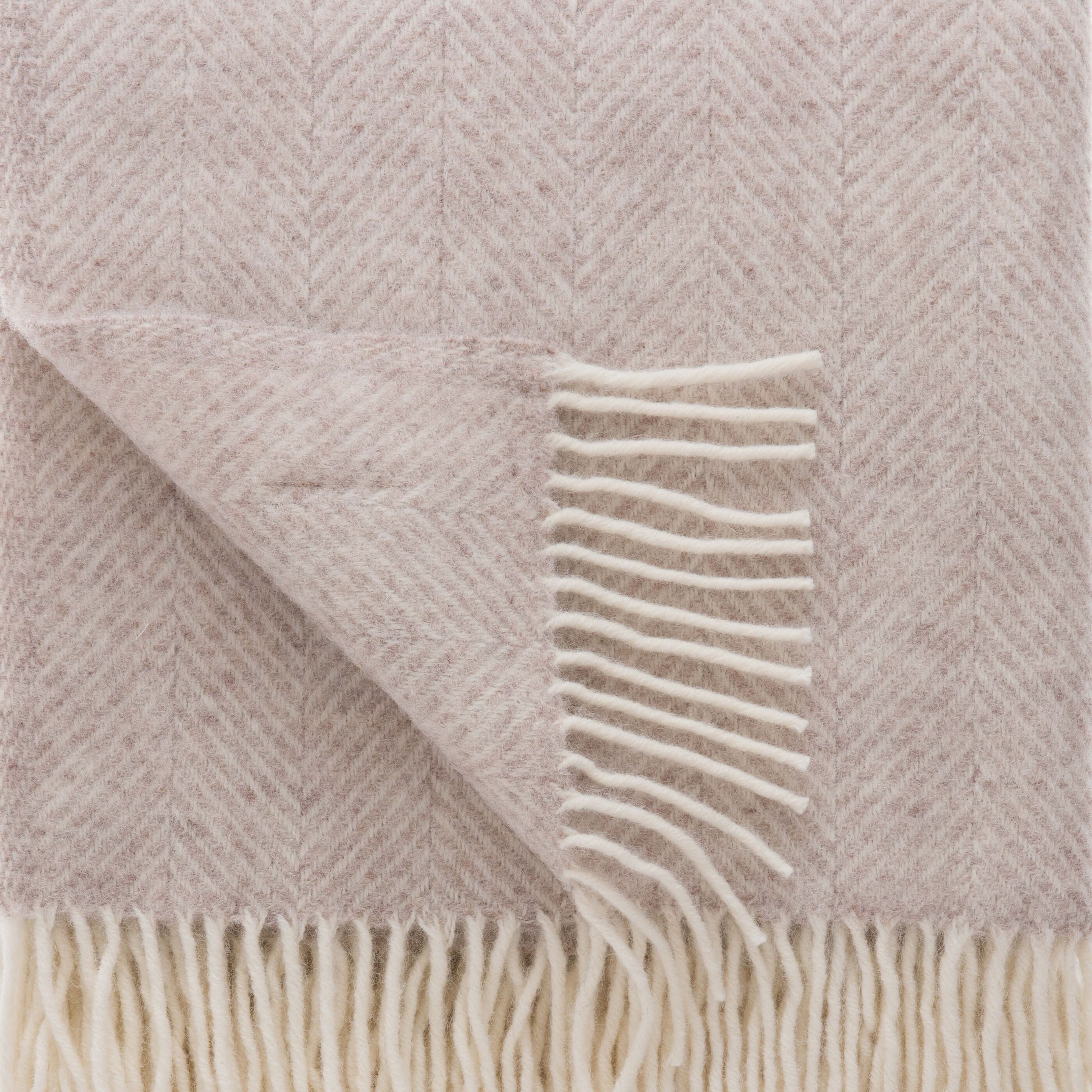Hazel Herringbone Pure Wool Throw