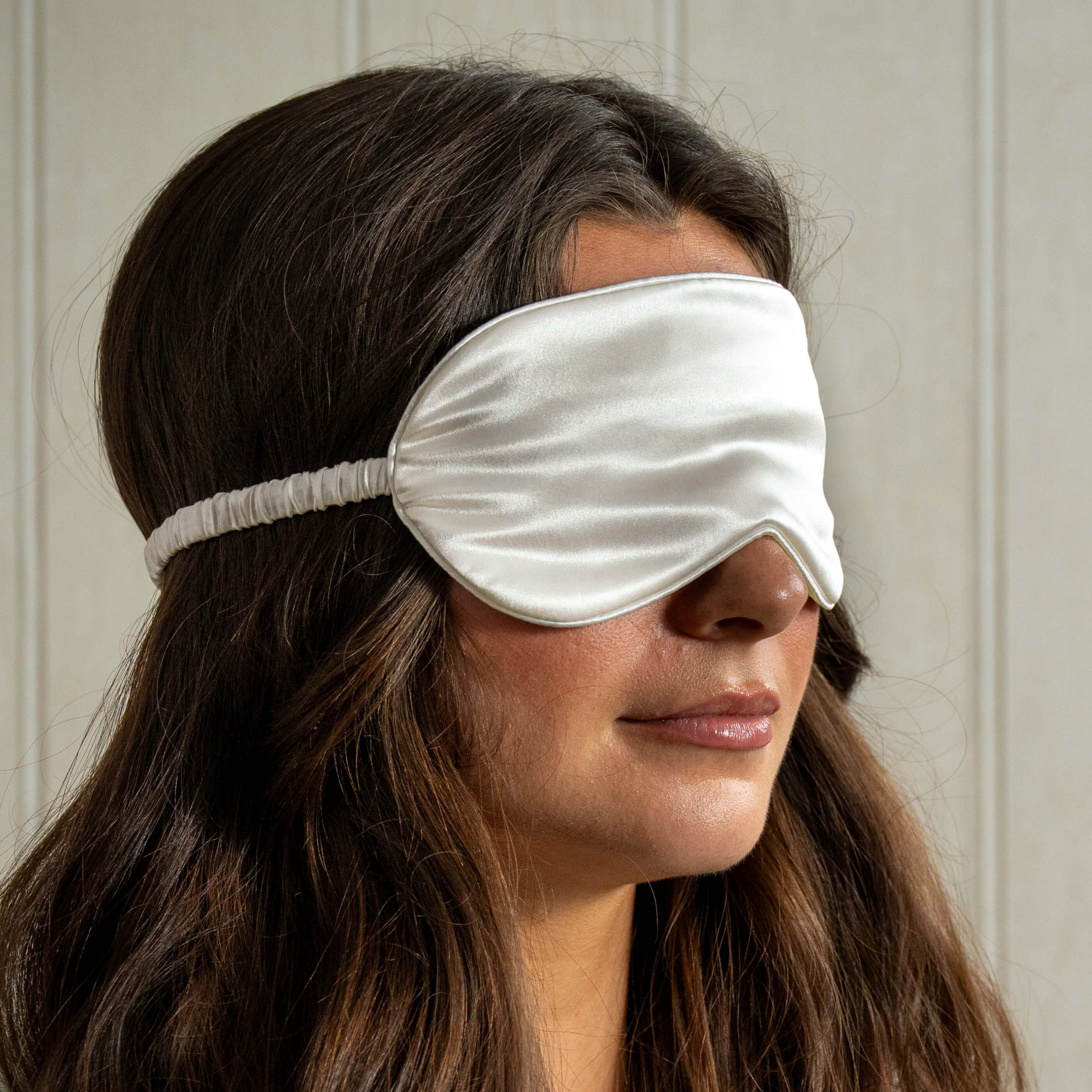 Ivory Pure Mulberry Silk Eye Mask