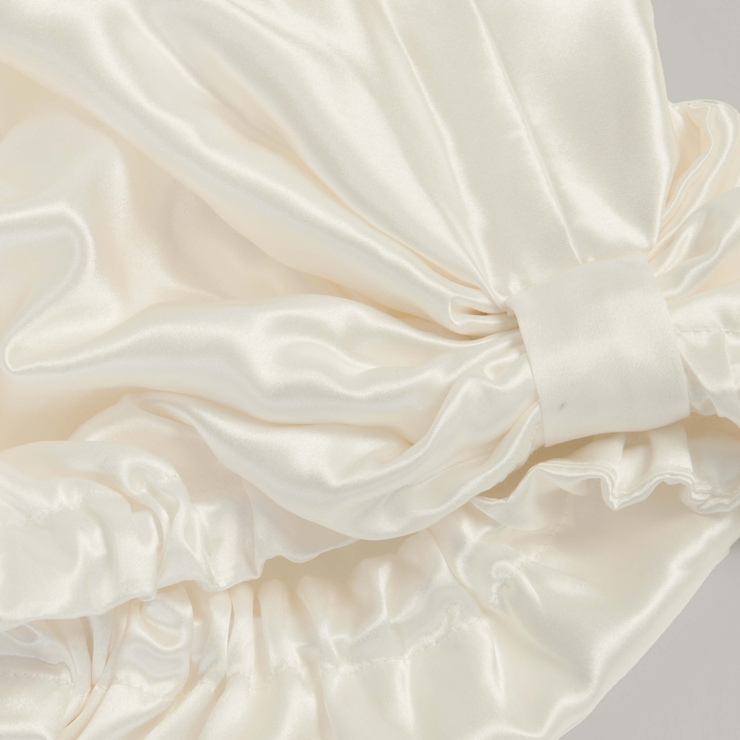 Ivory Pure Mulberry Silk Hair Wrap