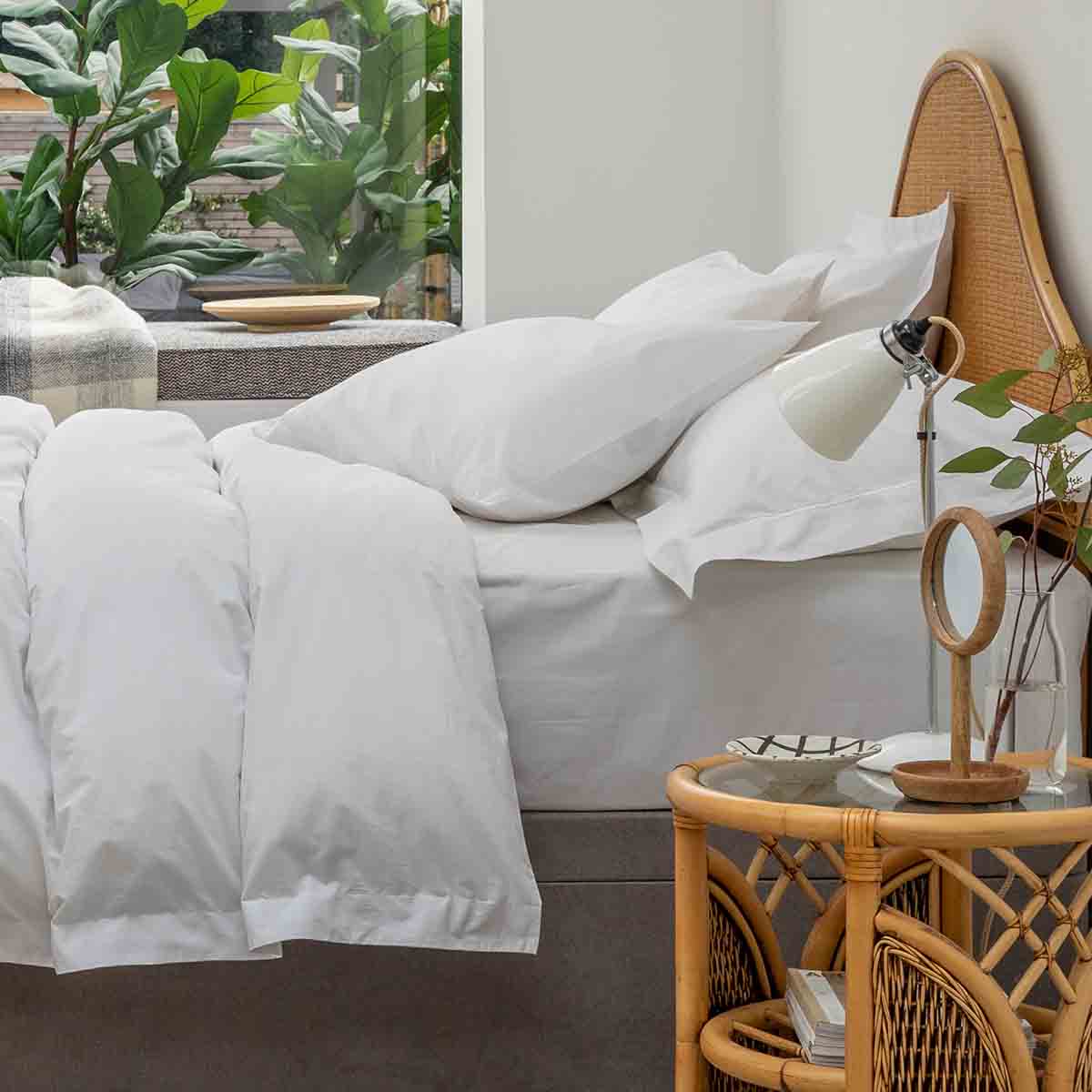 White 200TC Organic Cotton Duvet Cover