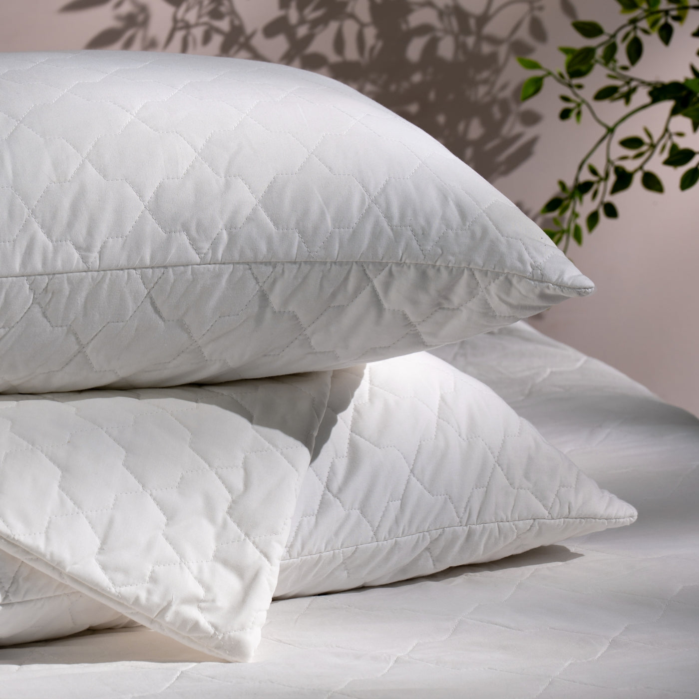 Quilted Cotton Pillow Protector