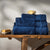 Mediterranean Blue Luxury Egyptian Cotton Hand Towel