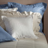 White French Linen Medium Square Cushion Cover