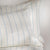 White/Blue Pinstripe Linen Cotton Blend Pillowcase Pair