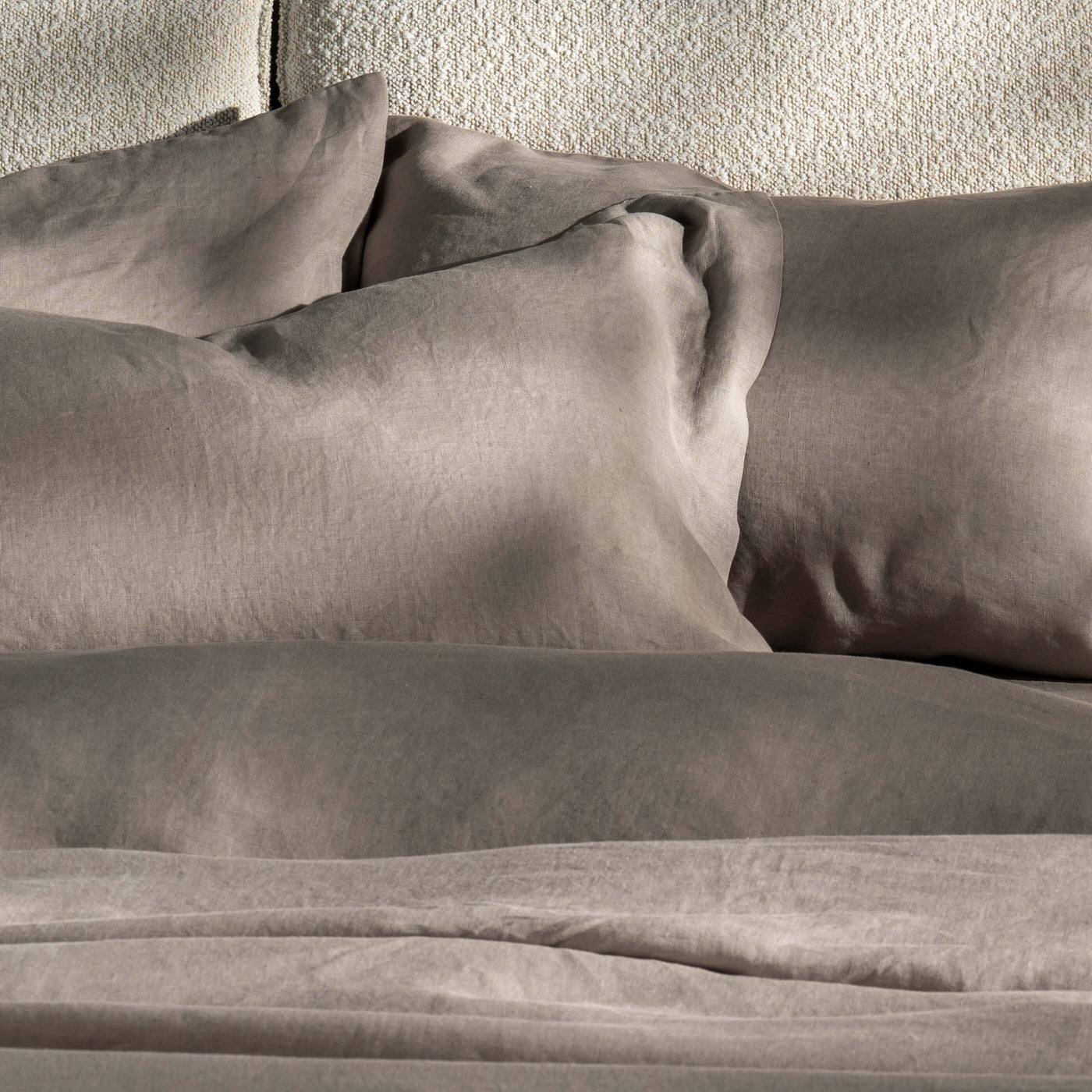 Mocha French Linen Pillowcase