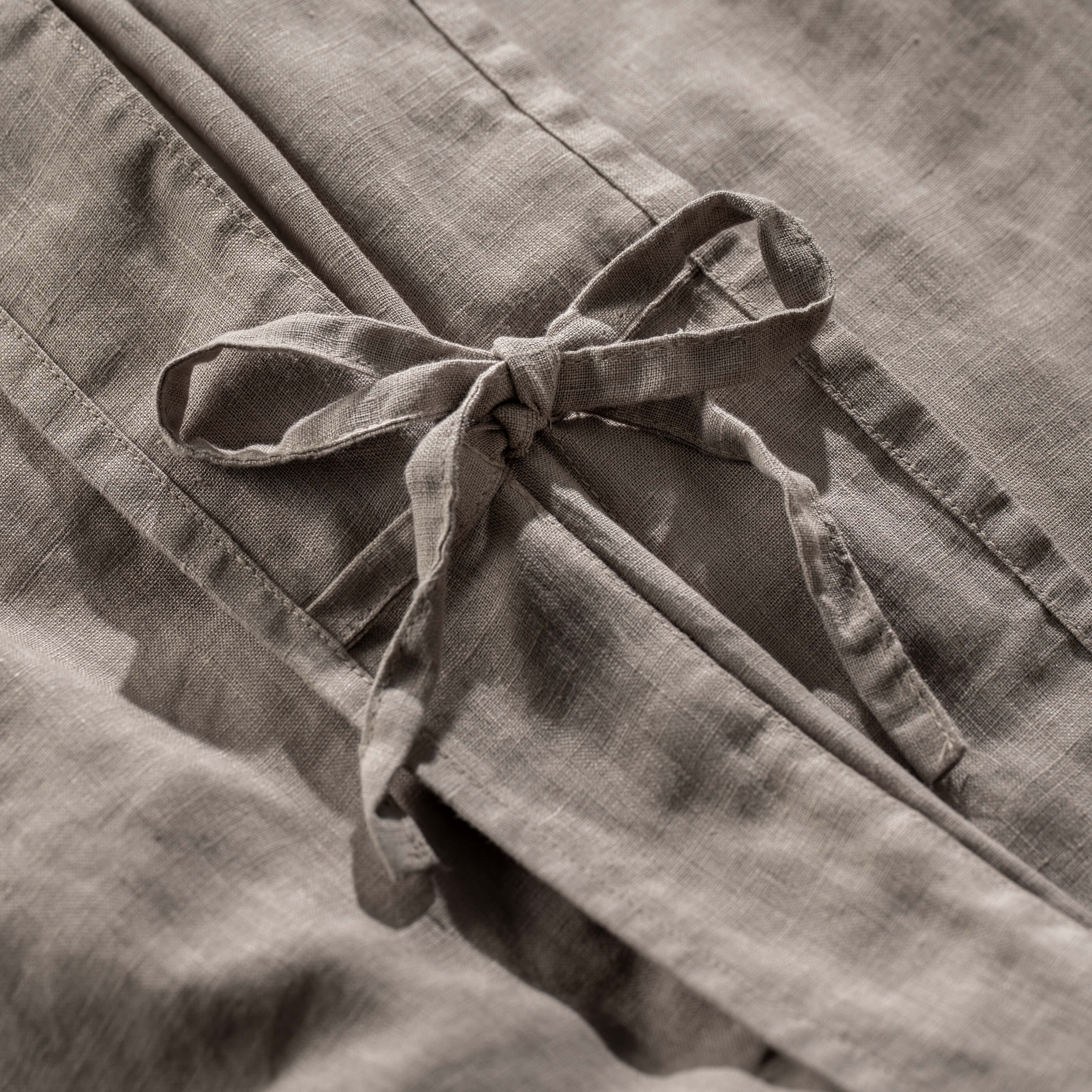 Mocha French Linen Bedding and Bed Sheet