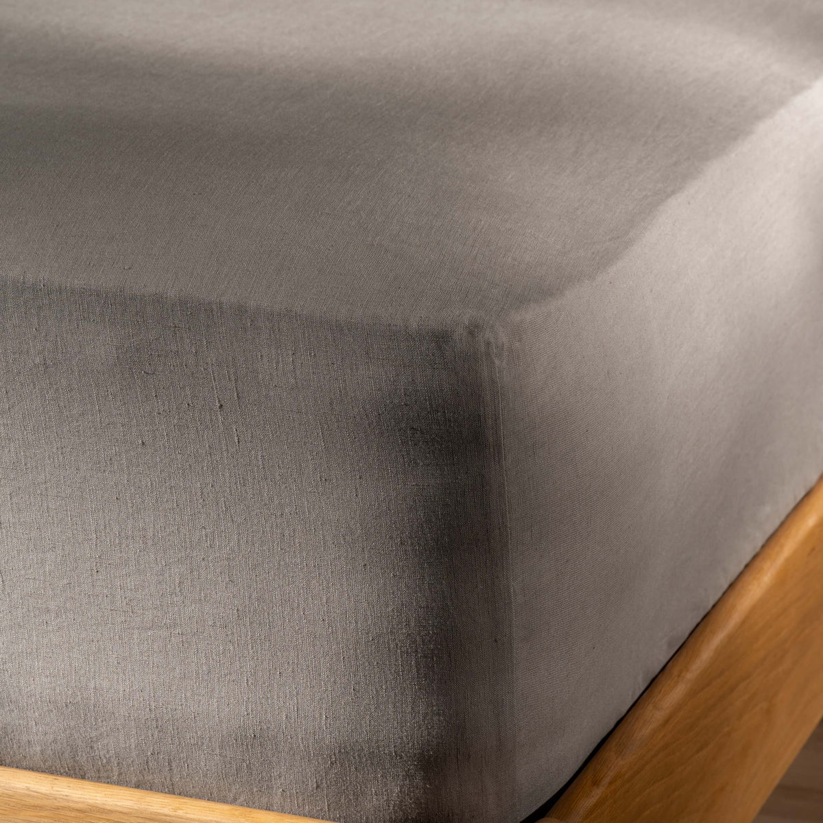 Mocha French Linen 40cm Deep Fitted Sheets