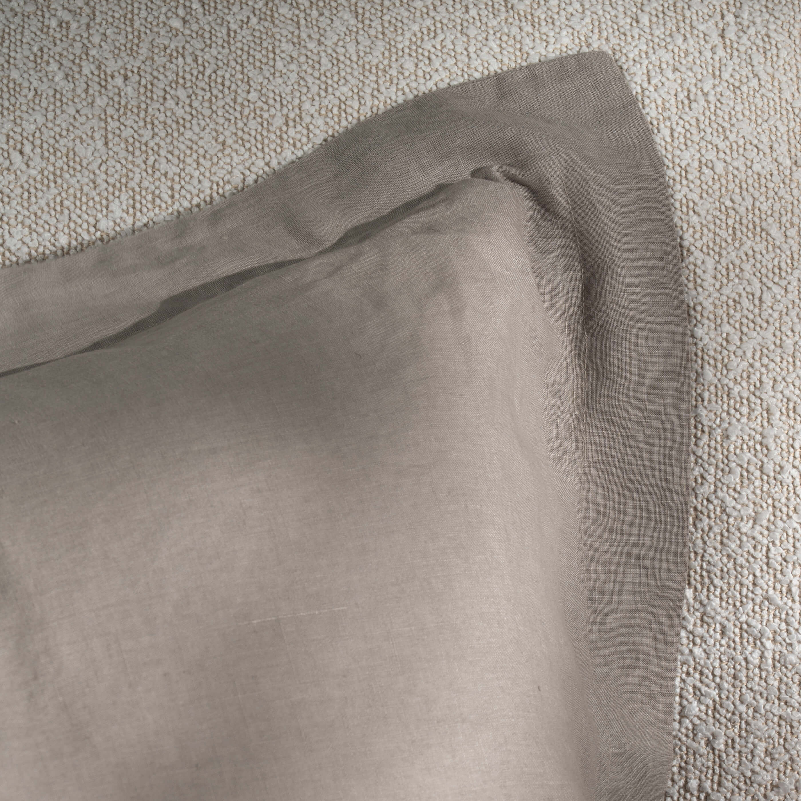 Mocha French Linen Bedding and Bed Sheet