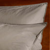 Mocha Stonewashed Cotton Bedding & Sheets - linen, breathable, close-up detail 4 | Soak and Sleep