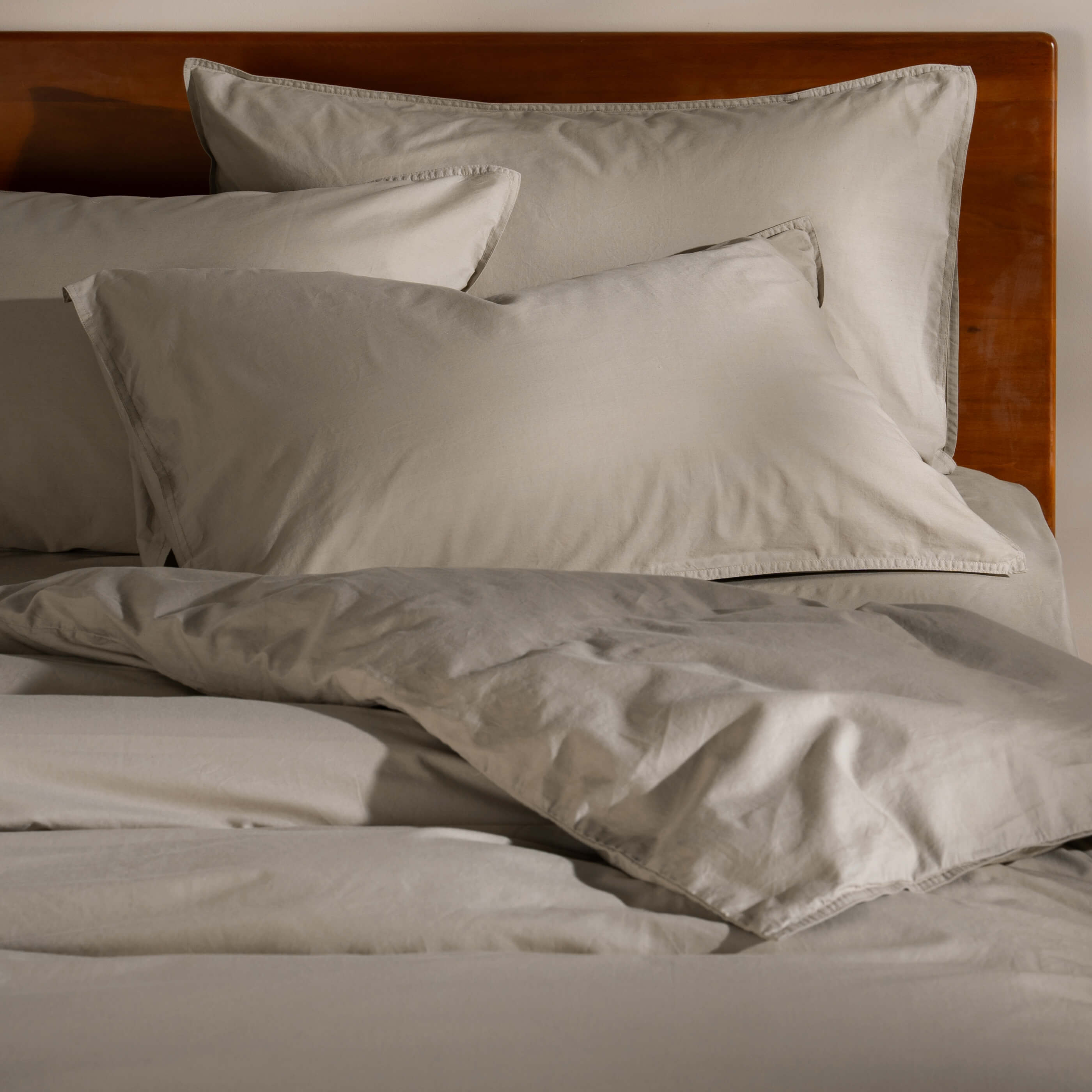Mocha Stonewashed Cotton Bedding & Sheets