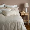 Natural 200 Thread Count Egyptian Cotton Bed Sets Superking - linen, breathable, styled in a bedroom | Soak and Sleep