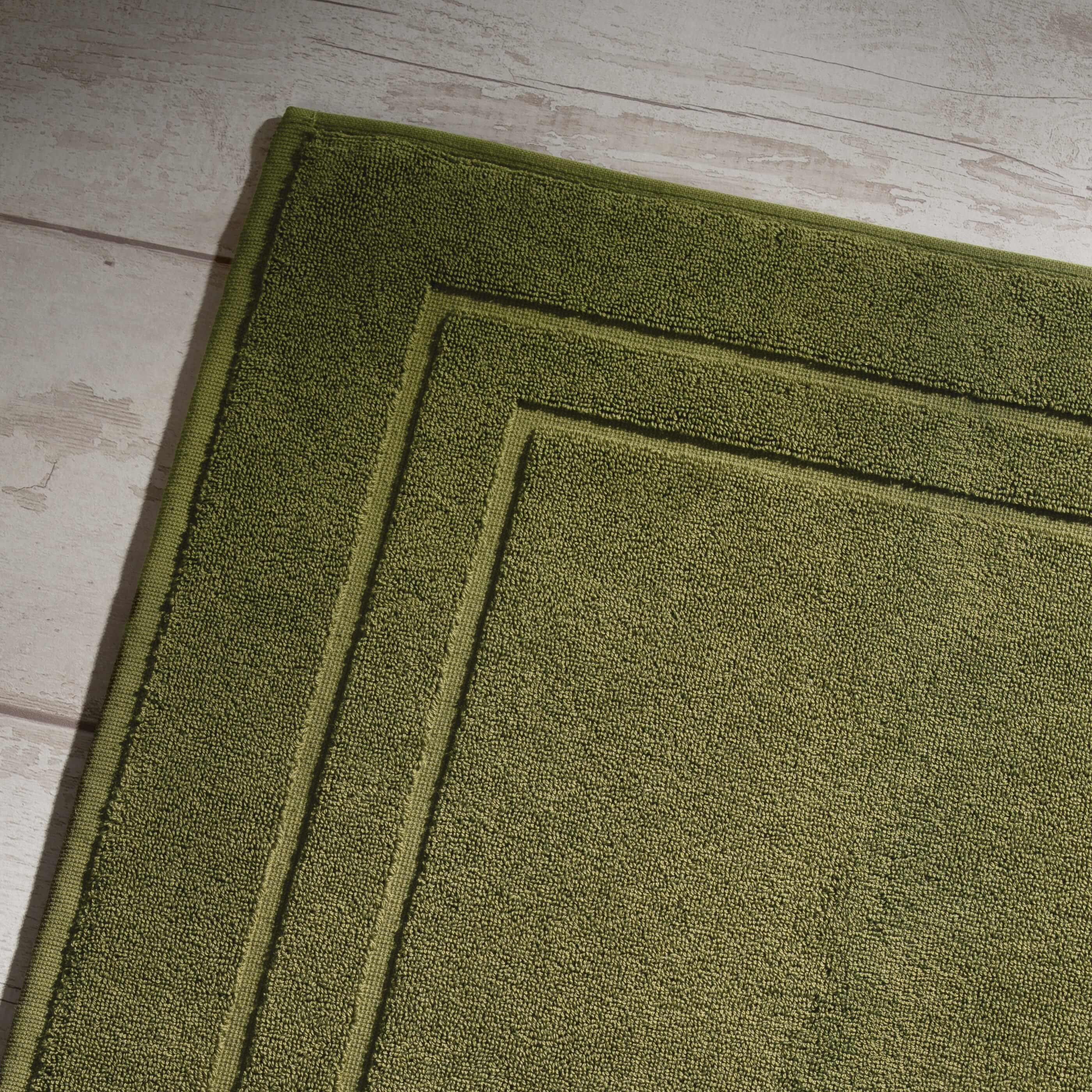 Olive Green Egyptian Cotton Bath Mat