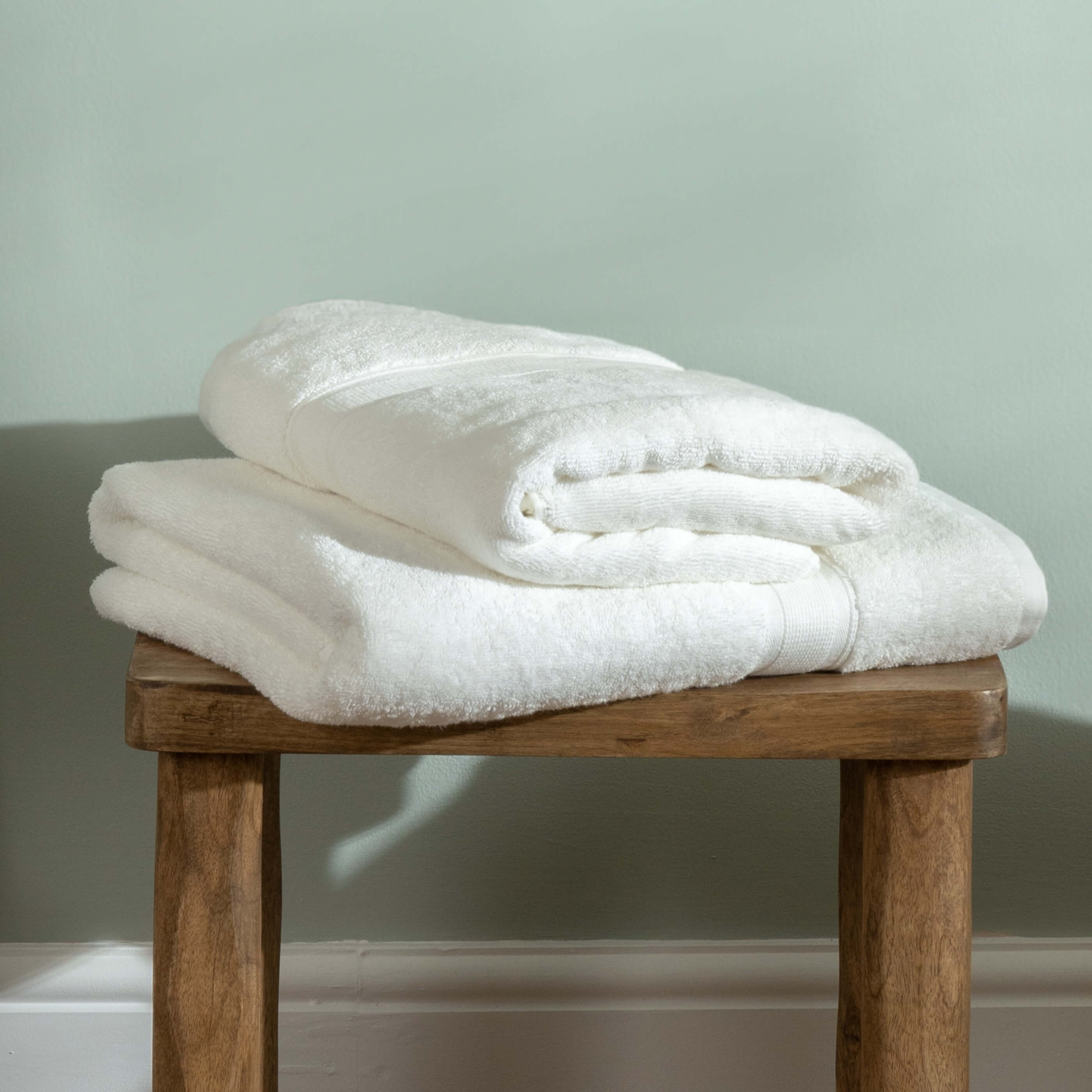 White Organic Cotton Bath Towel