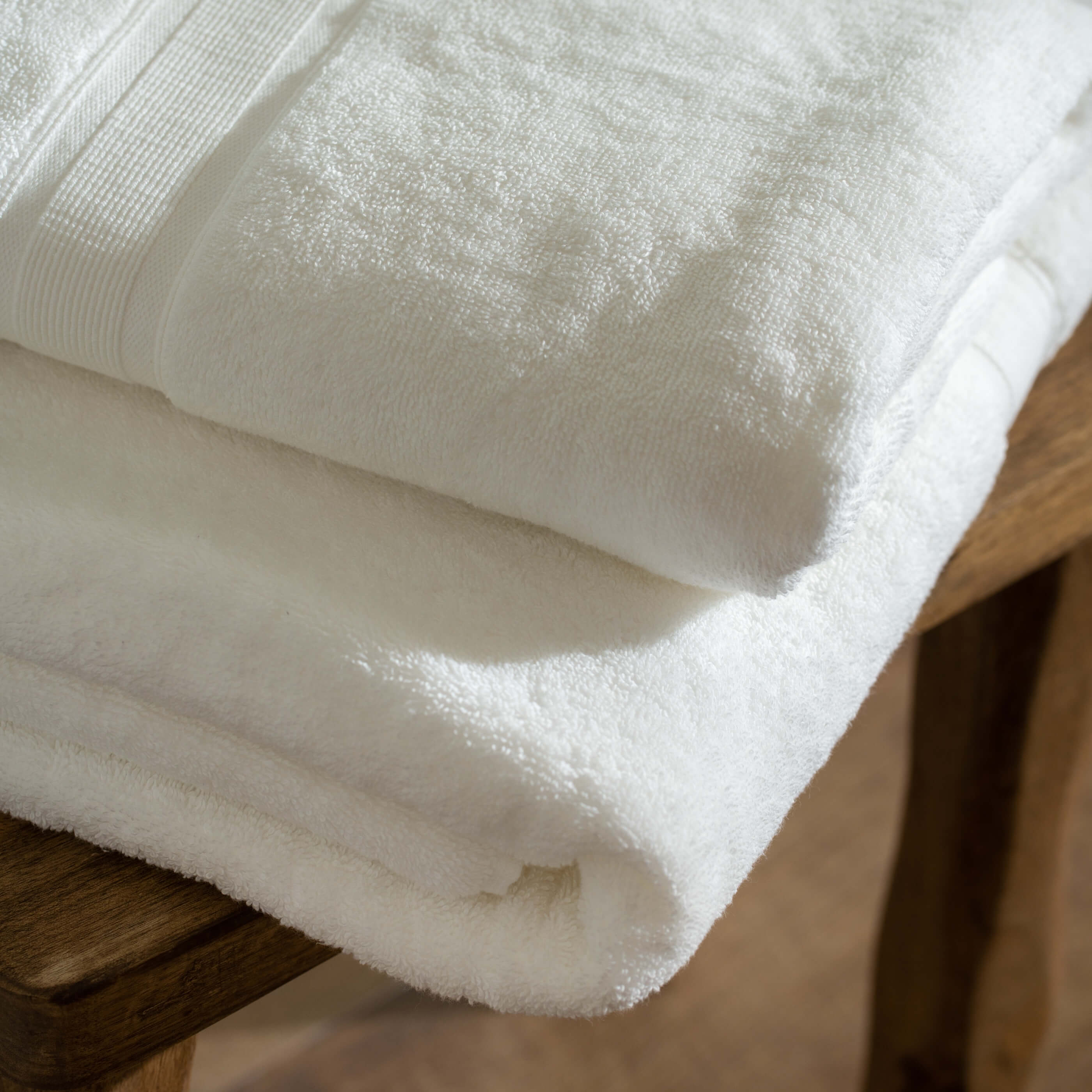 White Organic Cotton Bath Towel