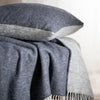 Orion Blue Pure Wool Reversible Throw