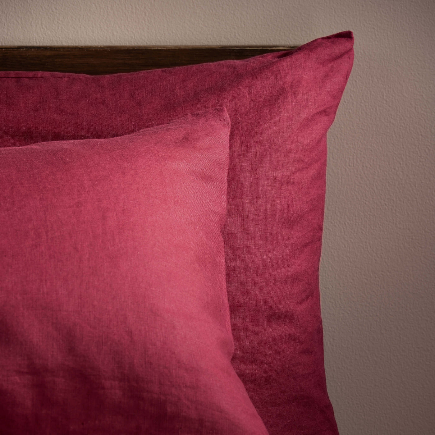 Raspberry French Linen Pillowcases