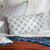 Midnight Blue Reversible Floral Print Cushion Cover