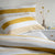 Mustard Yellow Seersucker Multi Stripe Duvet Cover