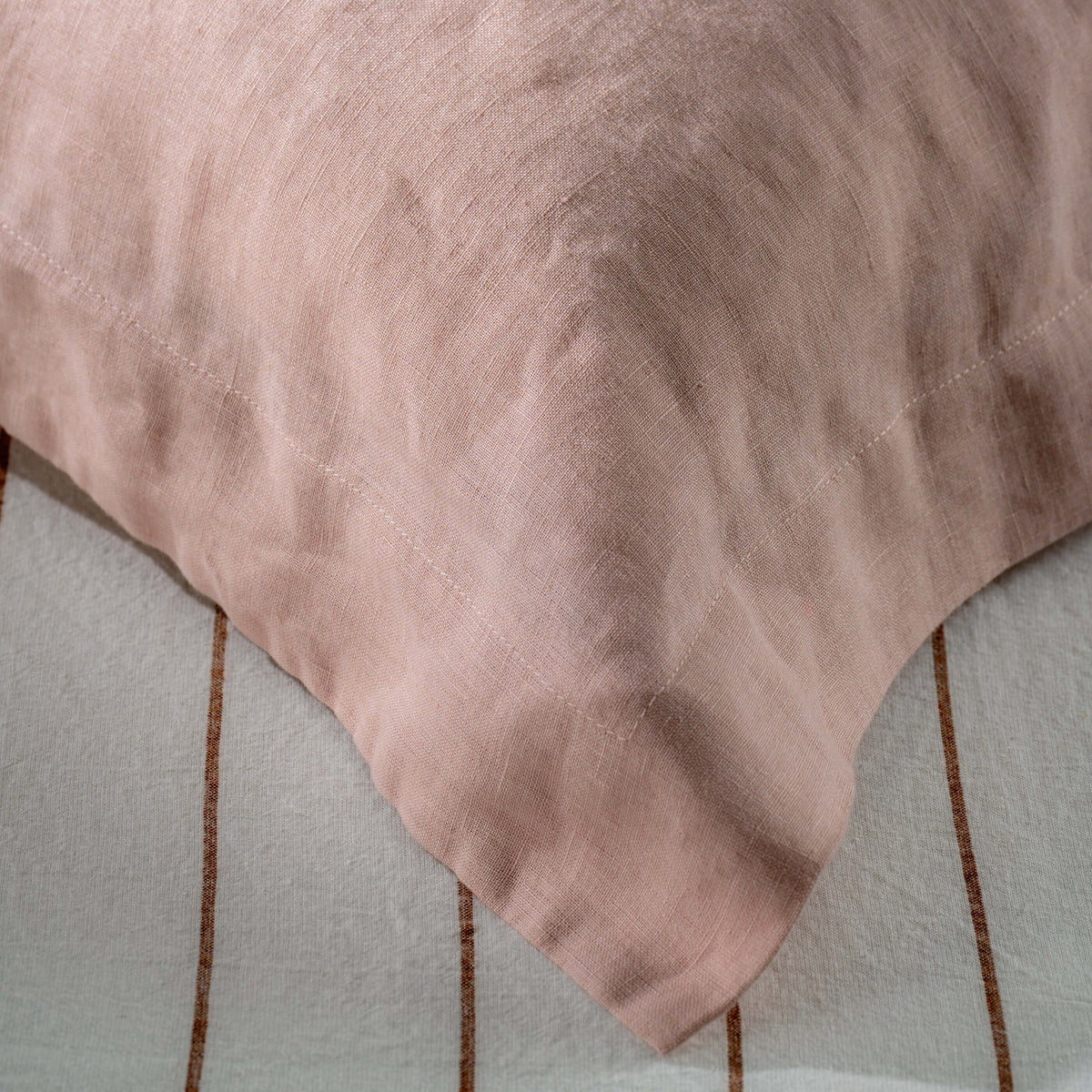 Soft Pink French Linen Pillowcases