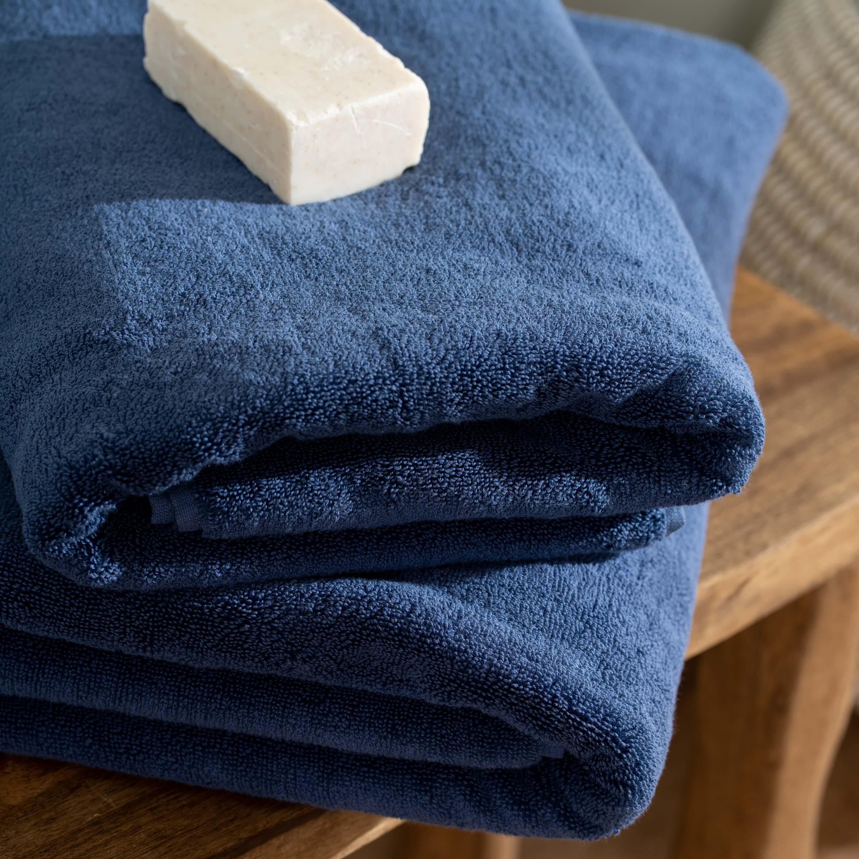 Nautical Blue Supima Cotton Bath Towel