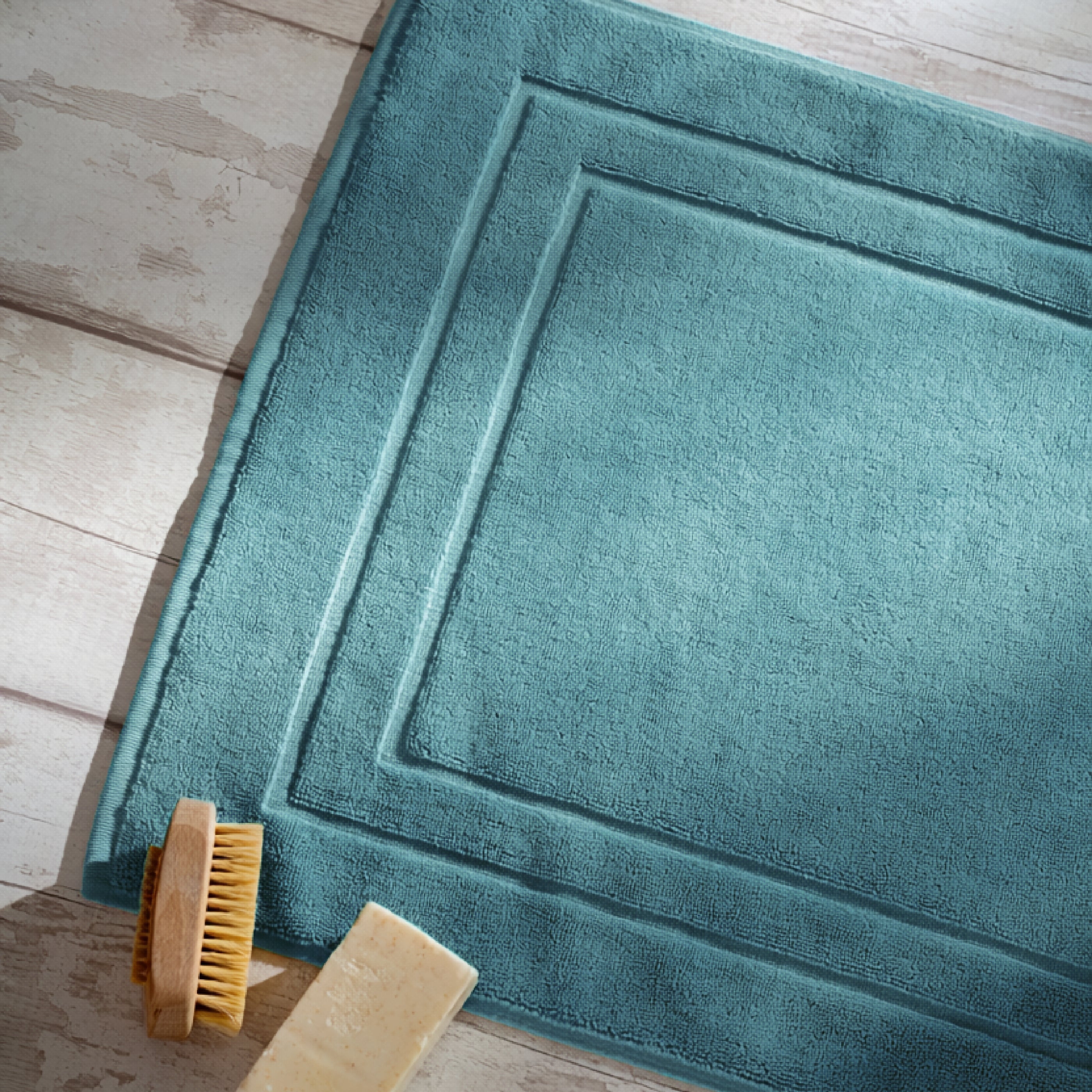 Teal Egyptian Cotton Bath Mat