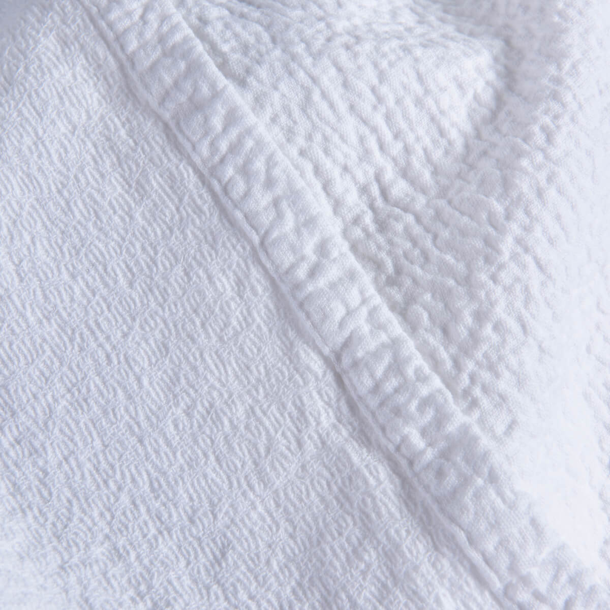 White Textured Matelasse Cotton Bedspread