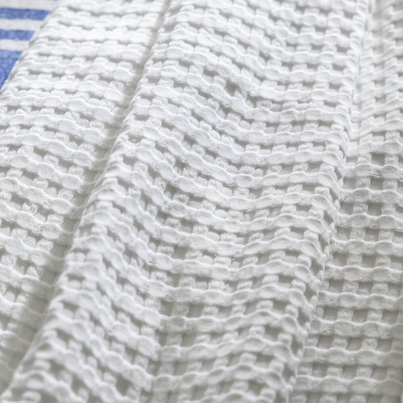 White Waffle Cotton Bedspread